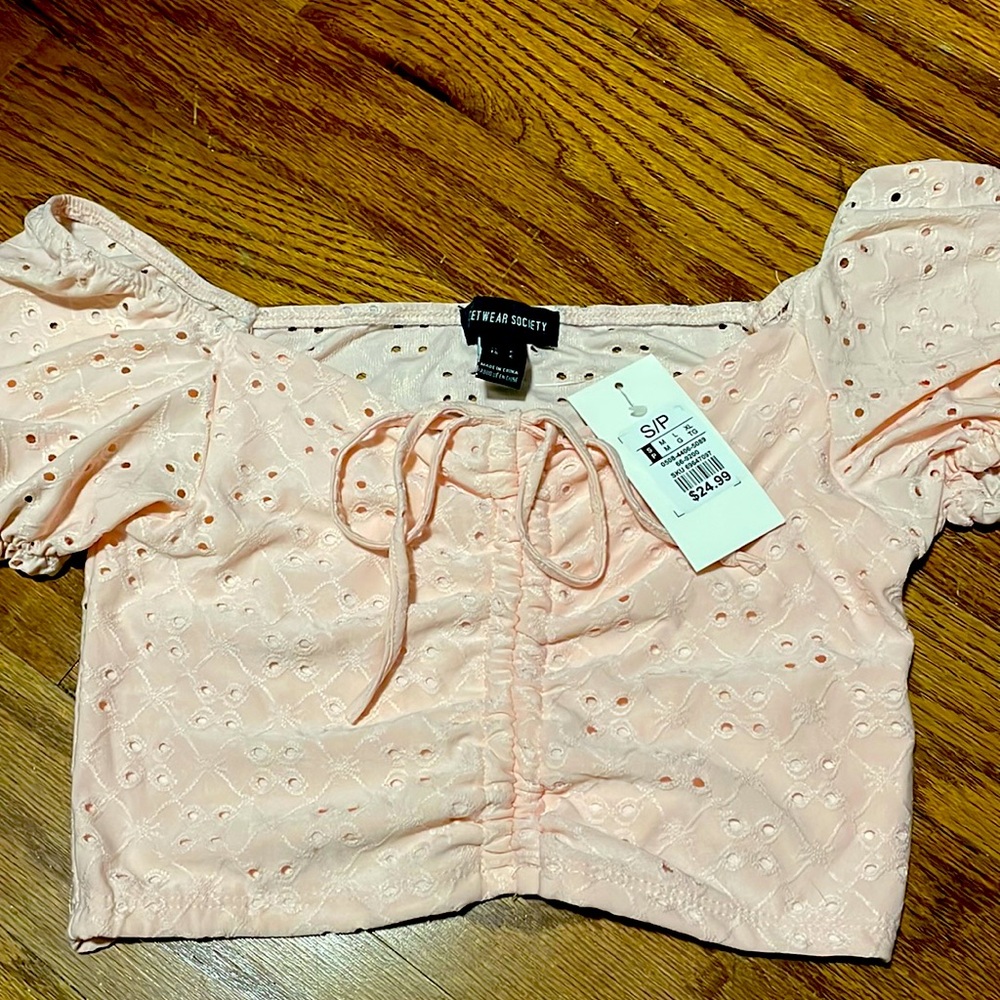 Off Shoulder Crop Top